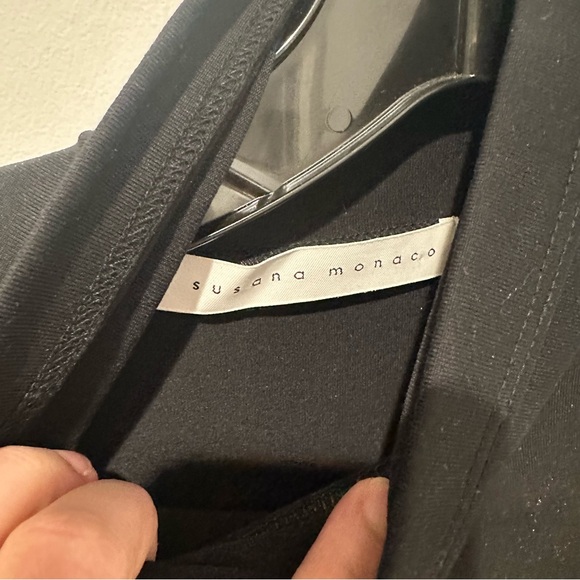 Susana Monaco long Sleeve Turtleneck Slit Dress - size Large - Picture 4 of 5